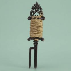 Jute tuintouw met metalen houder
